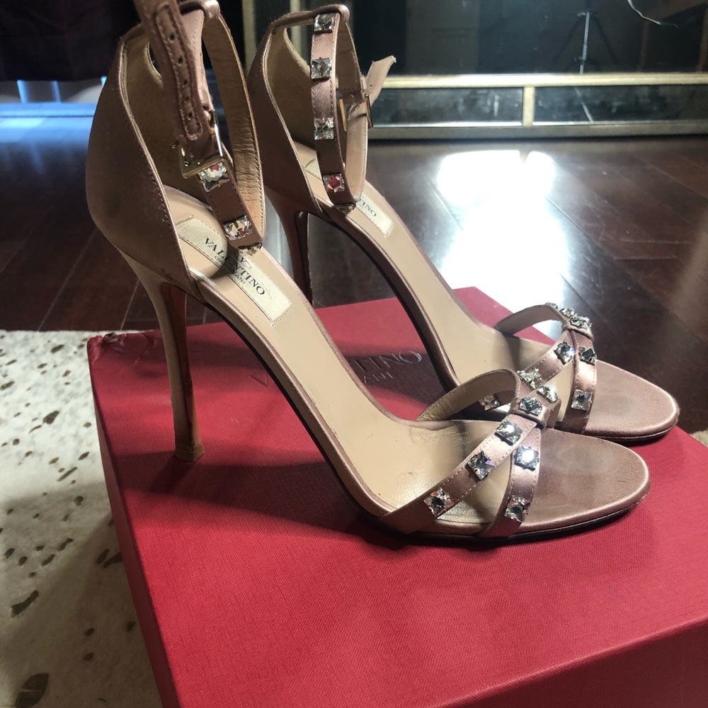 Valentino embellished diamond high heel sandal